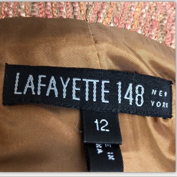 LAFAYETTE 148 Blazer Jacket Tweed Open Front - Picture 7 of 9